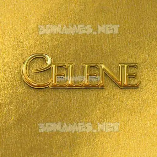 celene in All Gold style - 3D name wallpaper celene in All Gold style - 3D name wallpaper