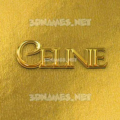 celinie in All Gold style - 3D name wallpaper celinie in All Gold style - 3D name wallpaper