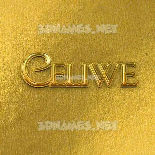 celiwe in All Gold style - 3D name wallpaper celiwe in All Gold style - 3D name wallpaper