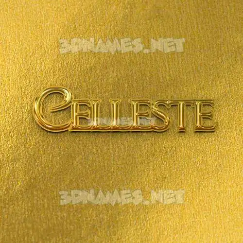 celleste in All Gold style - 3D name wallpaper celleste in All Gold style - 3D name wallpaper