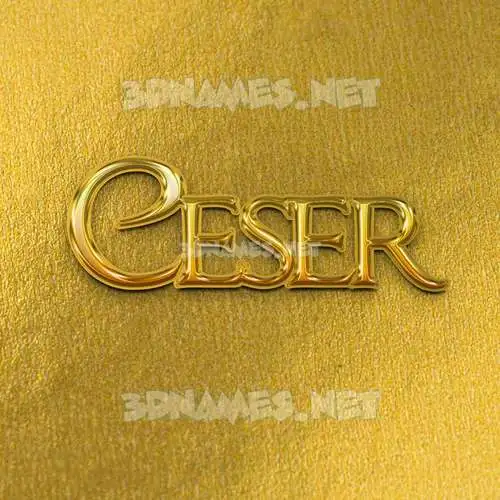 ceser in All Gold style - 3D name wallpaper ceser in All Gold style - 3D name wallpaper