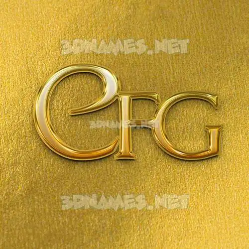 cfg in All Gold style - 3D name wallpaper cfg in All Gold style - 3D name wallpaper