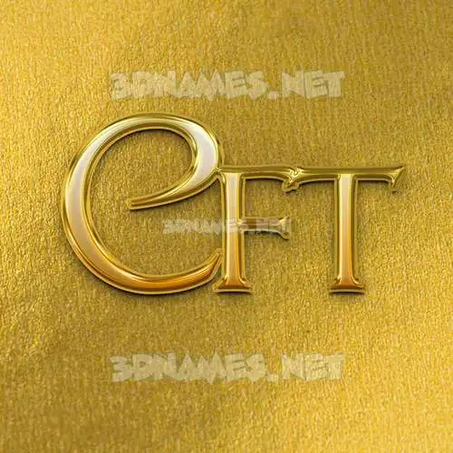 cft in All Gold style - 3D name wallpaper cft in All Gold style - 3D name wallpaper
