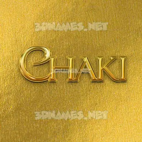 chaki in All Gold style - 3D name wallpaper chaki in All Gold style - 3D name wallpaper