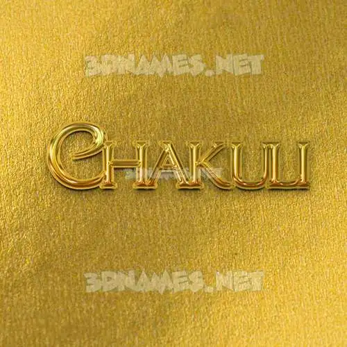 chakuli in All Gold style - 3D name wallpaper chakuli in All Gold style - 3D name wallpaper