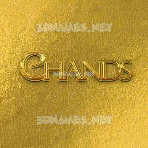 chands in All Gold style - 3D name wallpaper chands in All Gold style - 3D name wallpaper