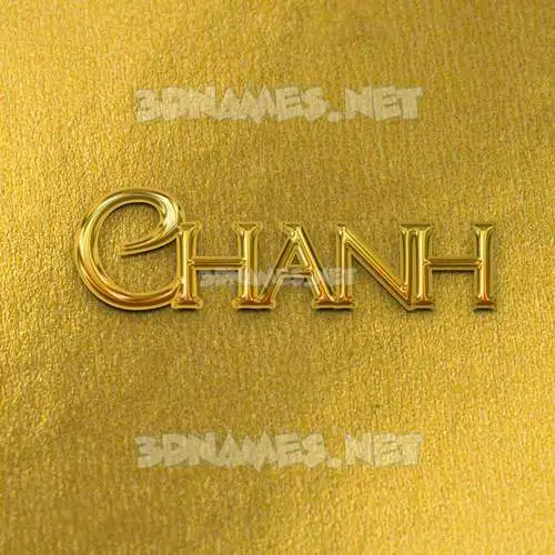 chanh in All Gold style - 3D name wallpaper chanh in All Gold style - 3D name wallpaper