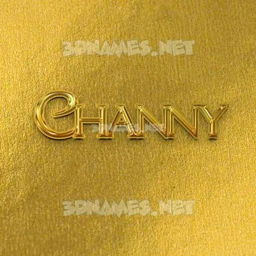 channy in All Gold style - 3D name wallpaper channy in All Gold style - 3D name wallpaper