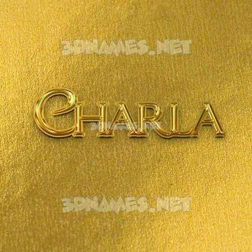 charla in All Gold style - 3D name wallpaper charla in All Gold style - 3D name wallpaper