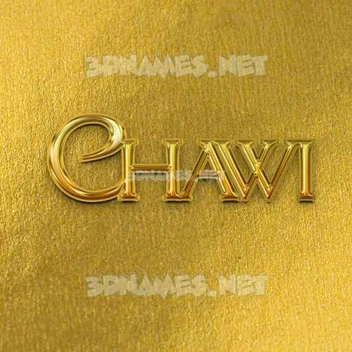 chawi in All Gold style - 3D name wallpaper chawi in All Gold style - 3D name wallpaper