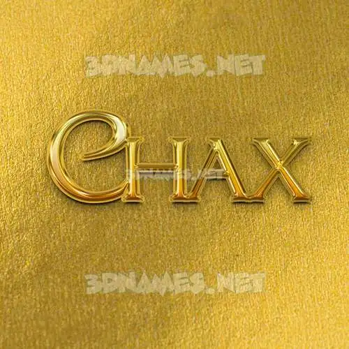 chax in All Gold style - 3D name wallpaper chax in All Gold style - 3D name wallpaper