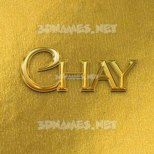 chay in All Gold style - 3D name wallpaper chay in All Gold style - 3D name wallpaper