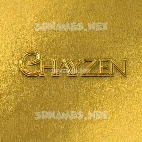 chayzen in All Gold style - 3D name wallpaper chayzen in All Gold style - 3D name wallpaper
