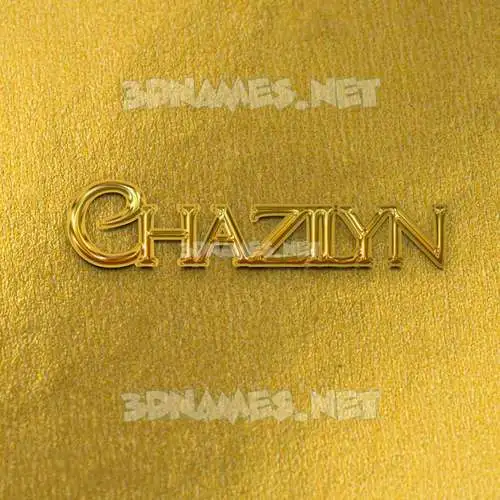 chazilyn in All Gold style - 3D name wallpaper chazilyn in All Gold style - 3D name wallpaper