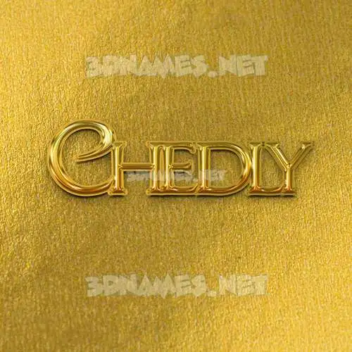 chedly in All Gold style - 3D name wallpaper chedly in All Gold style - 3D name wallpaper