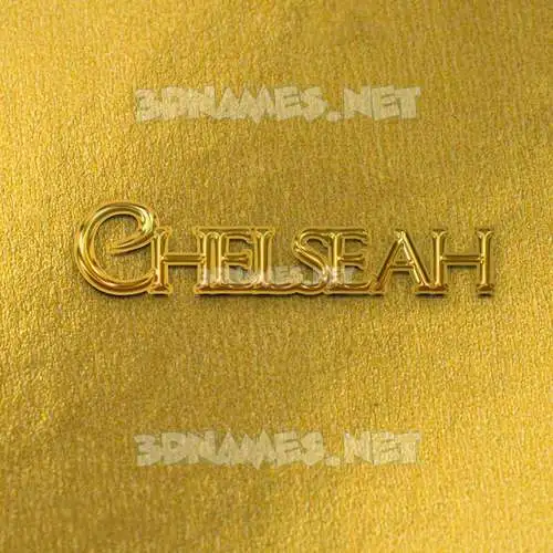 chelseah in All Gold style - 3D name wallpaper chelseah in All Gold style - 3D name wallpaper