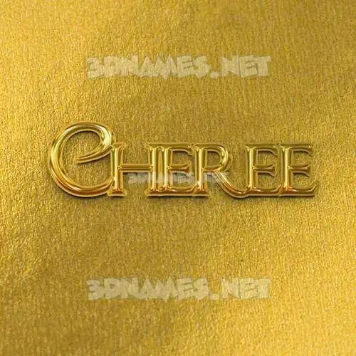 cheree in All Gold style - 3D name wallpaper cheree in All Gold style - 3D name wallpaper