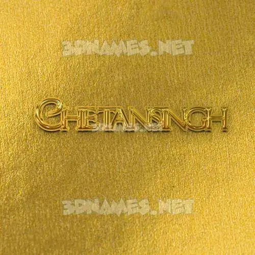 chetansingh in All Gold style - 3D name wallpaper