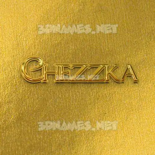 chezzka in All Gold style - 3D name wallpaper chezzka in All Gold style - 3D name wallpaper