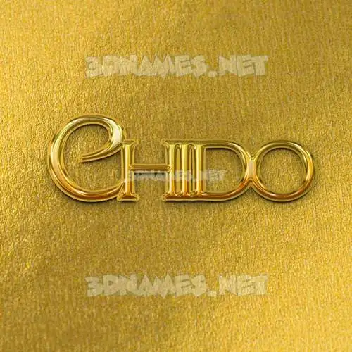 chido in All Gold style - 3D name wallpaper chido in All Gold style - 3D name wallpaper