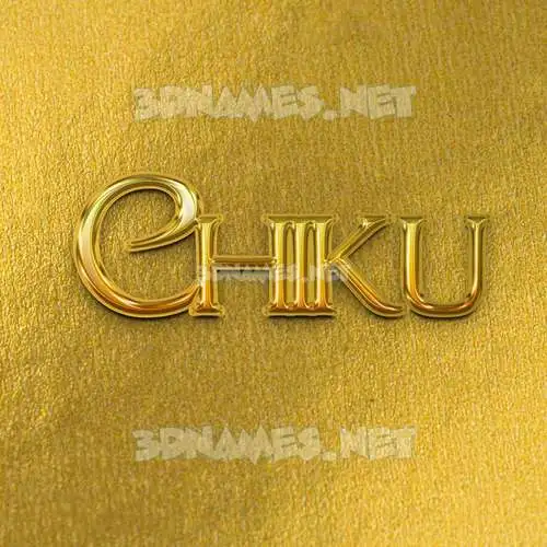 chiku in All Gold style - 3D name wallpaper chiku in All Gold style - 3D name wallpaper