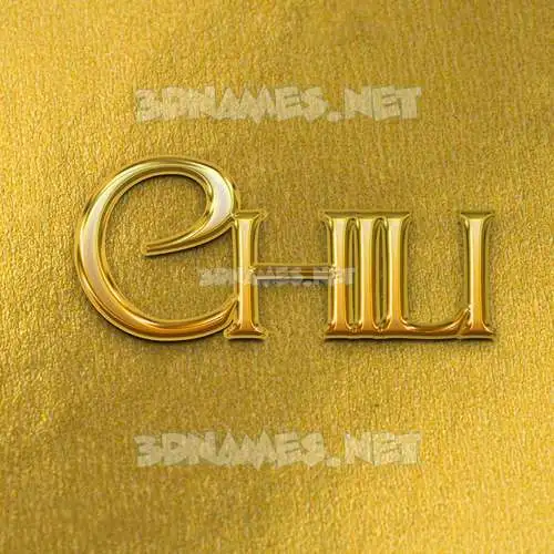 chili in All Gold style - 3D name wallpaper chili in All Gold style - 3D name wallpaper