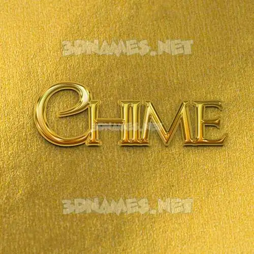 chime in All Gold style - 3D name wallpaper chime in All Gold style - 3D name wallpaper