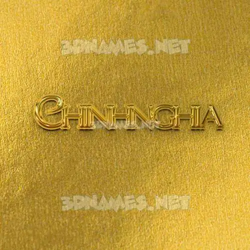 chinhnghia in All Gold style - 3D name wallpaper
