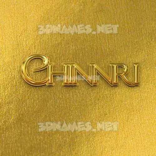 chinnri in All Gold style - 3D name wallpaper chinnri in All Gold style - 3D name wallpaper