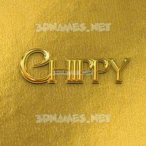 chippy in All Gold style - 3D name wallpaper chippy in All Gold style - 3D name wallpaper