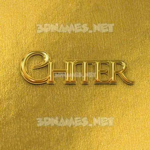 chiter in All Gold style - 3D name wallpaper chiter in All Gold style - 3D name wallpaper