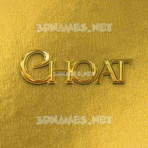 choat in All Gold style - 3D name wallpaper choat in All Gold style - 3D name wallpaper