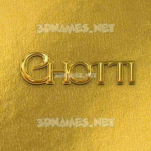 chotti in All Gold style - 3D name wallpaper chotti in All Gold style - 3D name wallpaper