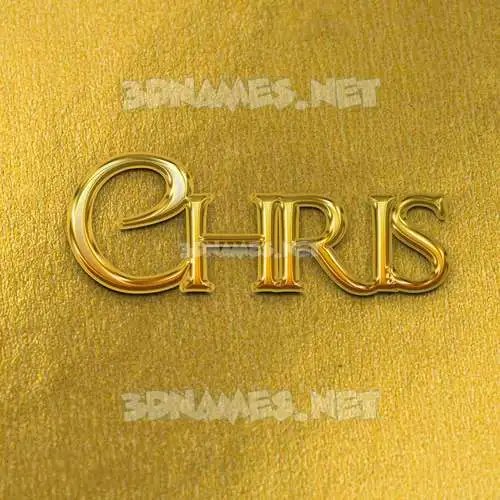 chris in All Gold style - 3D name wallpaper chris in All Gold style - 3D name wallpaper