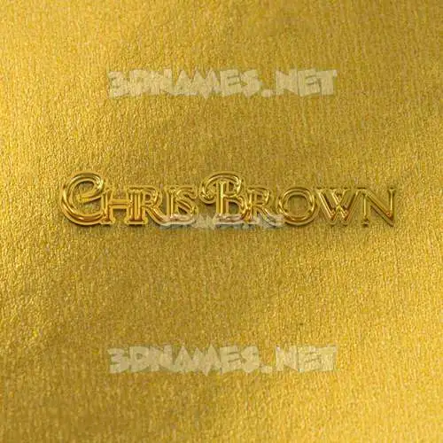chris brown in All Gold style - 3D name wallpaper chris brown in All Gold style - 3D name wallpaper