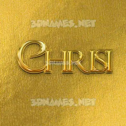 chrisi in All Gold style - 3D name wallpaper chrisi in All Gold style - 3D name wallpaper