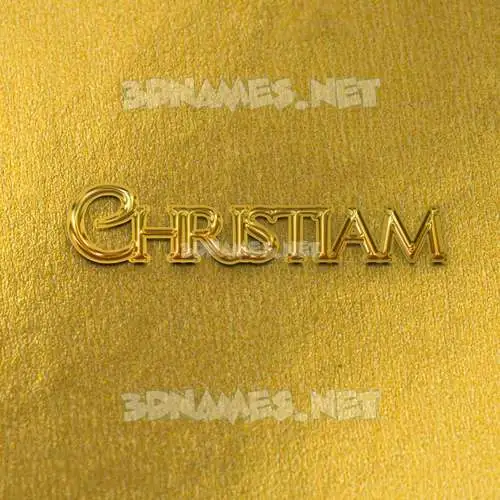 christiam in All Gold style - 3D name wallpaper christiam in All Gold style - 3D name wallpaper