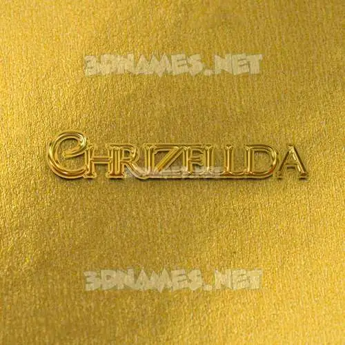 chrizellda in All Gold style - 3D name wallpaper chrizellda in All Gold style - 3D name wallpaper