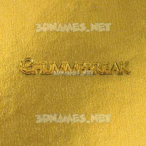 chummpbreak in All Gold style - 3D name wallpaper chummpbreak in All Gold style - 3D name wallpaper