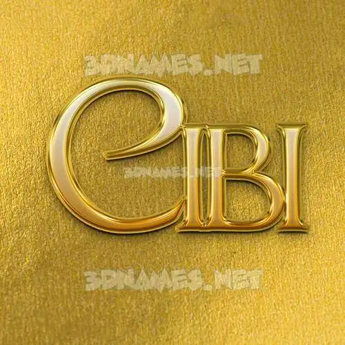 cibi in All Gold style - 3D name wallpaper cibi in All Gold style - 3D name wallpaper