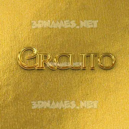 circuito in All Gold style - 3D name wallpaper circuito in All Gold style - 3D name wallpaper