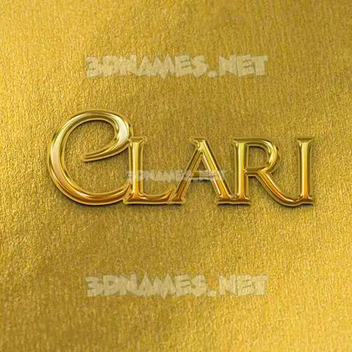 clari in All Gold style - 3D name wallpaper clari in All Gold style - 3D name wallpaper