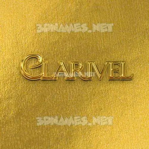clarivel in All Gold style - 3D name wallpaper clarivel in All Gold style - 3D name wallpaper