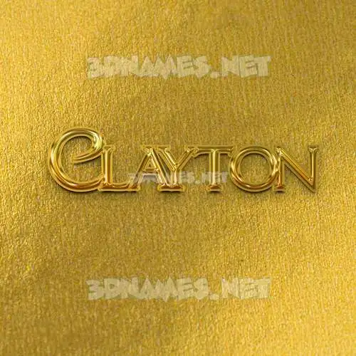 clayton in All Gold style - 3D name wallpaper clayton in All Gold style - 3D name wallpaper