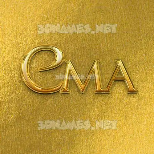 cma in All Gold style - 3D name wallpaper cma in All Gold style - 3D name wallpaper