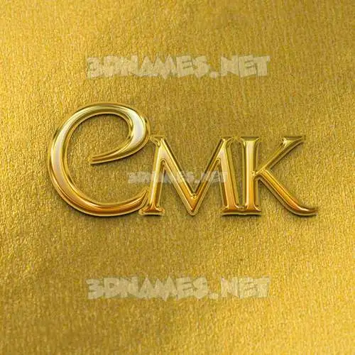 cmk in All Gold style - 3D name wallpaper cmk in All Gold style - 3D name wallpaper