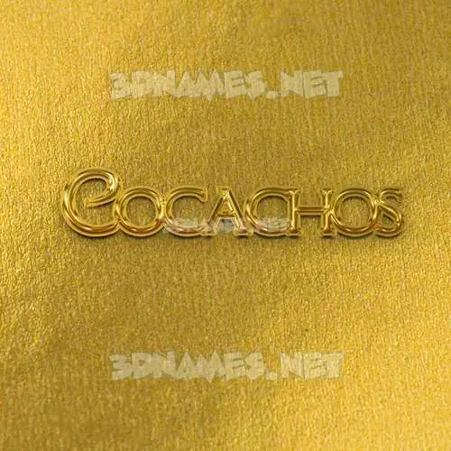 cocachos in All Gold style - 3D name wallpaper cocachos in All Gold style - 3D name wallpaper