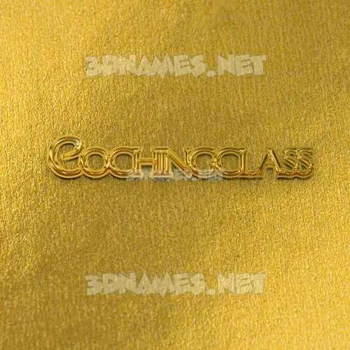 cochingclass in All Gold style - 3D name wallpaper