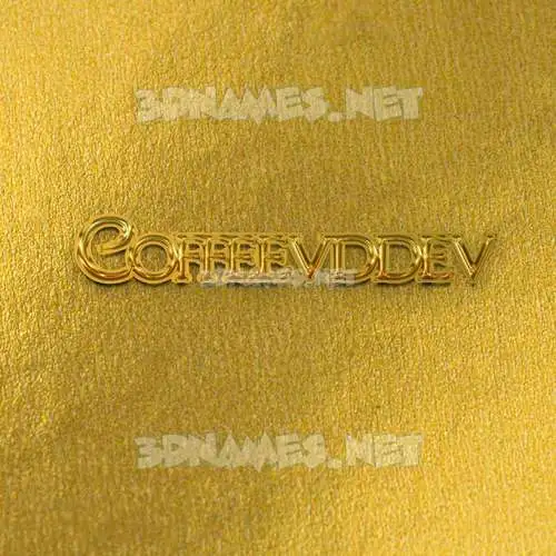 coffeevddev in All Gold style - 3D name wallpaper coffeevddev in All Gold style - 3D name wallpaper