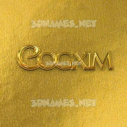 cogxim in All Gold style - 3D name wallpaper